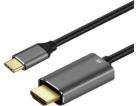 USB Art USB-C - HDMI kabel 1,8 m Černošedý (KABUSBC OEM-C...
