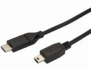 StarTech USB-C - miniUSB USB kabel 2 m černý (USB2CMB2M)