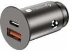 Techly Techly nabíječka do auta Rychlá mini USB-C/A nabíj...