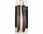 Promis Promis zubní kartáček Měkký zubní kartáček 3 ks Dřev