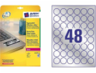 Avery Zweckform LABEL ZF 6129 DIA.30 20 LISTŮ STŘÍBRNÝ LA...