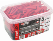 AWTools VYROVNÁVACÍ SYSTÉM DLAŽDICE LEVEL UP 2,0mm - 6-17mm - CLIP 100ks. + KLÍN 100ks.