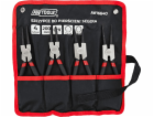 AWTools kleště na pojistné kroužky 200mm, 4 kusy, pouzdro...