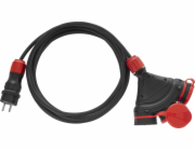 AWTools EXTREME PRODLUŽOVACÍ ŠŇŮRA 20m 3x1,5mm 3 ZÁSUVKY IP54 16A/4000W
