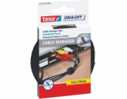 Tesa organizér na suchý zip černý 1 kus (TES081)