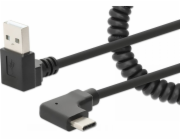 Manhattan USB-A – USB-C USB kabel černý (356220)