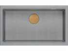 GraniteQ LOGAN 110 dřez GraniteQ stříbrný kamenný dřez 76...