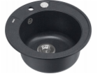 GraniteQ dřez MORGAN 210 GraniteQ černý diamantový dřez s...