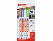 Edding křídový popisovač e-4085, 1-2 mm, blistr, 4 ks, mix barev