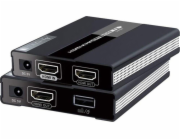 Techly Techly 104790 KVM Extender HDMI + USB přes Cat6 kroucený pár, až 60 m, 1080p 60 Hz