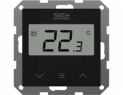 Tech Bezdrátový pokojový ovladač s měřením vlhkosti vzduchu pro rámové systémy F-8z 55 mm, černý STF-8ZBK