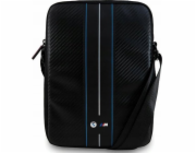 BMW Pouzdro na tablet BMW Carbon Blue Stripes – taška na 8 tablet (černá)