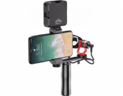 Apexel Mount Rukojeť Arm Grip 1/4 ISO pro telefon + mikrofonní lampa Monitor / Apl-vg01
