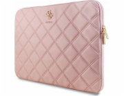 Guess  prošívané pouzdro 4G – pouzdro na notebook 15/16 (růžové)