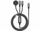 AWEI Kabel W23 3v1 USB-C/Lightning/Watch 100W/10W/2,5W če...