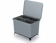 Prosperplast odpadkový koš na třídění, šedý (NKS60W4-429U)
