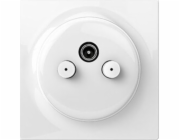 Fibaro Walli N zásuvka R/TV + SAT Bílá