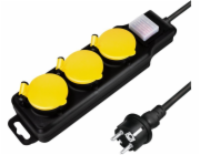LogiLink přepěťová přepěťová lišta, 3 zásuvky, 1,5 m, černá (LPS253)