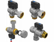 Arco SENA Univerzální sada rohových ventilů pro plynové kotle s filtry (2 ks 1/2 + 2 ks 3/4)