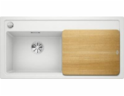 Blanco Zenar XL 6 S Silgranit bílý dřez s automatickou zátkou InFino, popelník, levá mísa (523988)