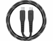 Energea USB-C – Lightning USB kabel 1,5 m černý (CBL-NFCL-BLK150)