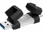 Silicon Power SP256GBUC3C51V1S USB paměť 256 GB USB Type-A / USB Type-C 3.2 Gen 1 (3.1 Gen 1) Černá, Stříbrná