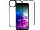 Pouzdro 3MK + skleněná obrazovka + čočka pro iPhone 15 Pl...