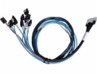 SUPERMICRO MCIO x8 (STR to STR), semi-flat, 40cm,32AWG,RoHS