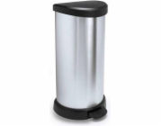 CURVER Deco Bin Odpadkový Koš Stříbrná/černá 40l