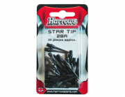 Harrows T92 Hroty k šipkám STAR SOFT 30 ks v blistru  - černé