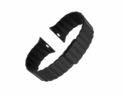 Silikonový řemínek FIXED Magnetic Strap s magnetickým zapínáním pro Apple Watch 38 mm/40 mm, černý