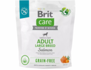 Dry food for adult dogs large breeds - BRIT Care Grain-free Adult Salmon- 1 kg