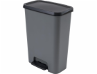 Odpadkový koš CURVER COMPACT DUO, šedý, 46l