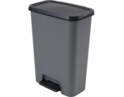 Odpadkový koš CURVER COMPACT DUO, šedý, 46l