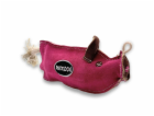 PafDog Prasátko Pinky Hračka pro psy z kůže a juty 28cm