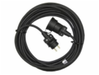 Venkovní prodlužovací kabel 15m / 1 zásuvka / černý / gum...