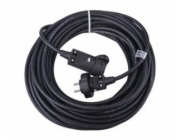 Venkovní prodlužovací kabel 20m / 1 zásuvka / černý / guma / 230 V / 2,5mm2