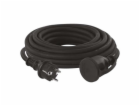 Venkovní prodlužovací kabel 10m / 1 zásuvka / černý / gum...