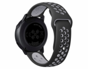 Tactical Double silikonový řemínek pro Xiaomi Amazfit Pace Black/Grey - černo šedý