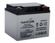 MaxLink olověná baterie AGM 12V 45Ah,konektor M6