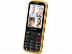 Telefon CPA Halo 28 Senior zlatý s nabíjecím stojánkem