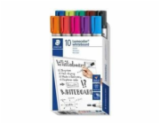 STAEDTLER Popisovače na bílou tabuli "Lumocolor 351", 10 barev, 2 mm, kulatý hrot 351 B10