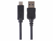 Rychlonabíjecí/datový kabel USB-A 3.0 / USB-C 3.1, Quick Charge, 1m, černý