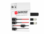 SKROSS cestovní adaptér MUV USB, USB A+C, univerzální pro 150 zemí