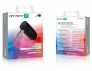 CONNECT IT Bluetooth Audio receiver, 3,5mm Jack, BT V5.3, ČERNÝ