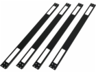 Q-LANTEC 19 6U 600x450 nástěnný regál skleněné dveře černé