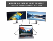 PremiumCord Adaptér USB-C na HDMI rozlišení obrazu 8K@60Hz,4K@144Hz Aluminium