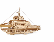 Ugears 3D dřevěné mechanické puzzle Remorkér