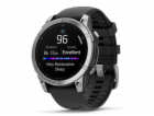 Garmin fenix® E – 47 mm, AMOLED, nerezová ocel, černý sil...