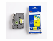 Brother paska do stitkovace TZE-641 zluta/cerna 18 mm